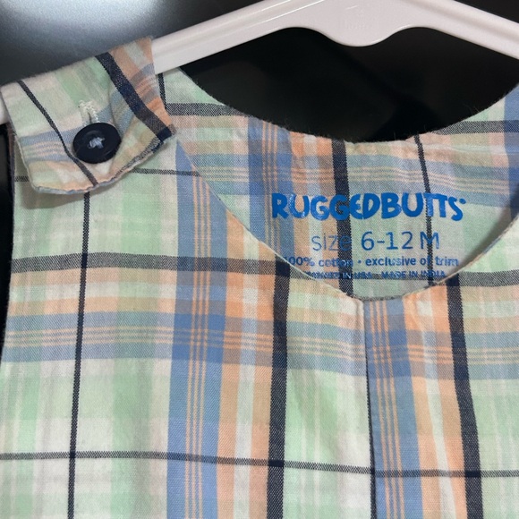 Ruggedbutts | 6-12 Months Plaid Outfit - Picture 3 of 4